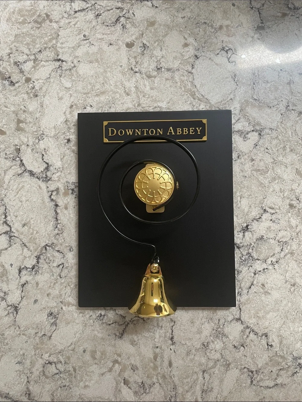 Downton Abbey Decorative Door Bell - Gold & Black